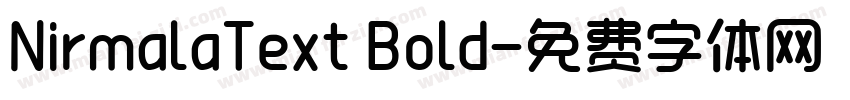 NirmalaText Bold字体转换